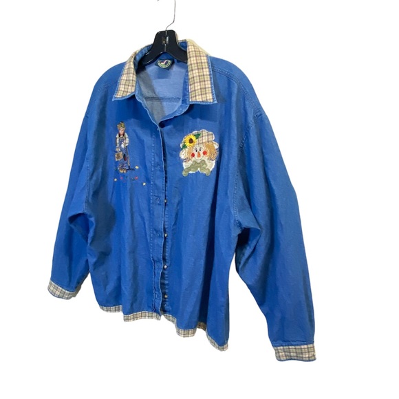 Lighthouse Apparel Vintage Denim Shacket Size XXL - Picture 3 of 15